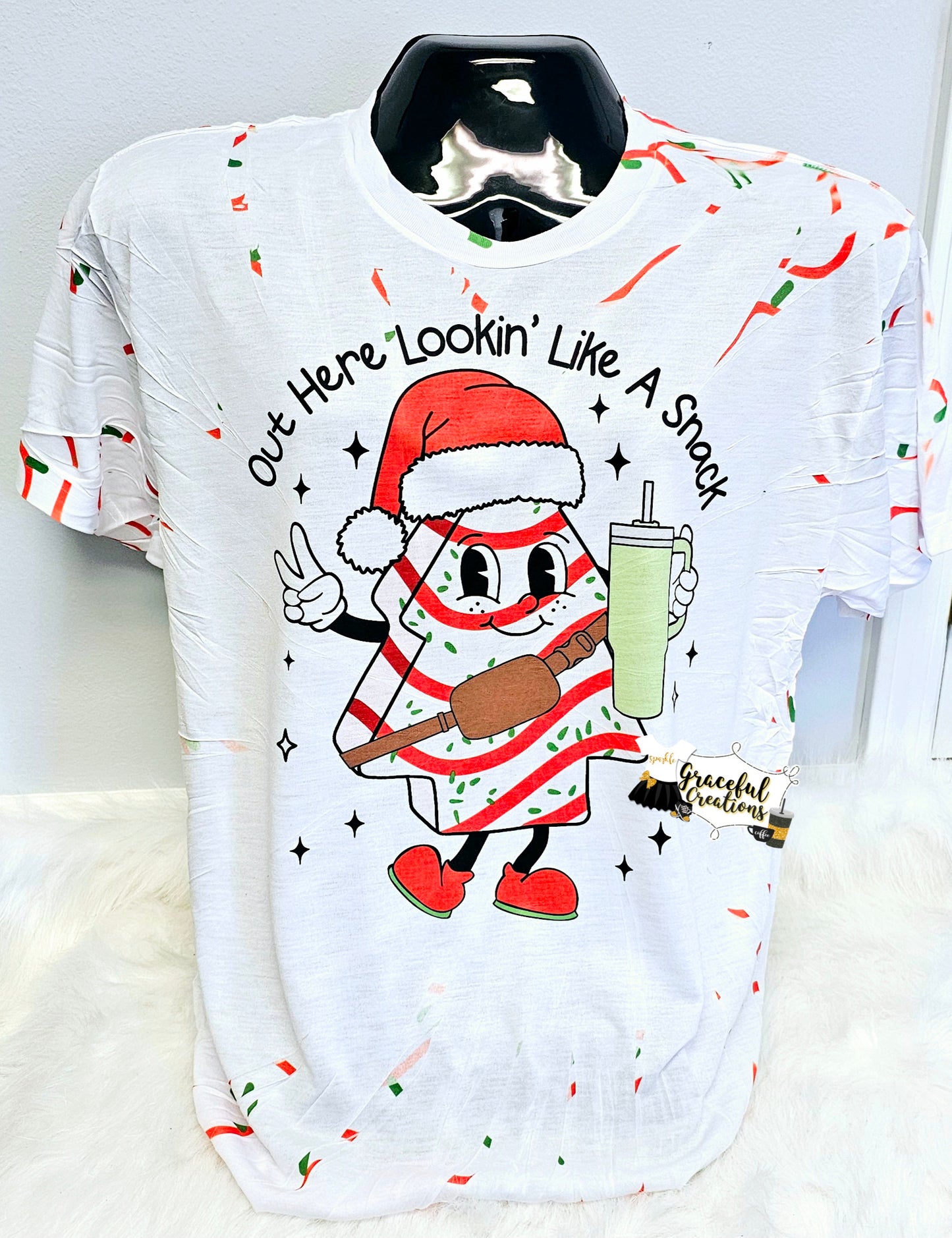 Looking Like A Snack Scrunch Tie Dye Custom T-Shirt