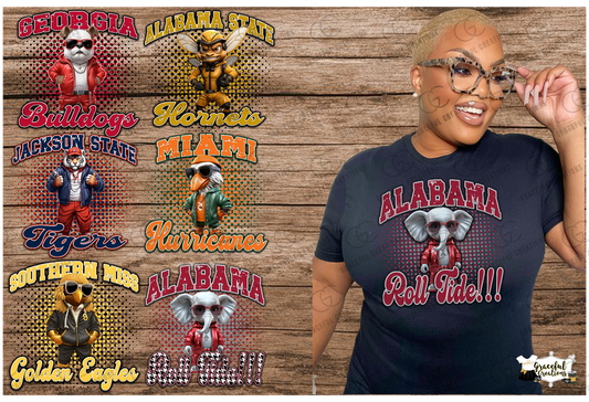 College HipHop Mascots PNG Bundle - 18 Designs (No Logos)