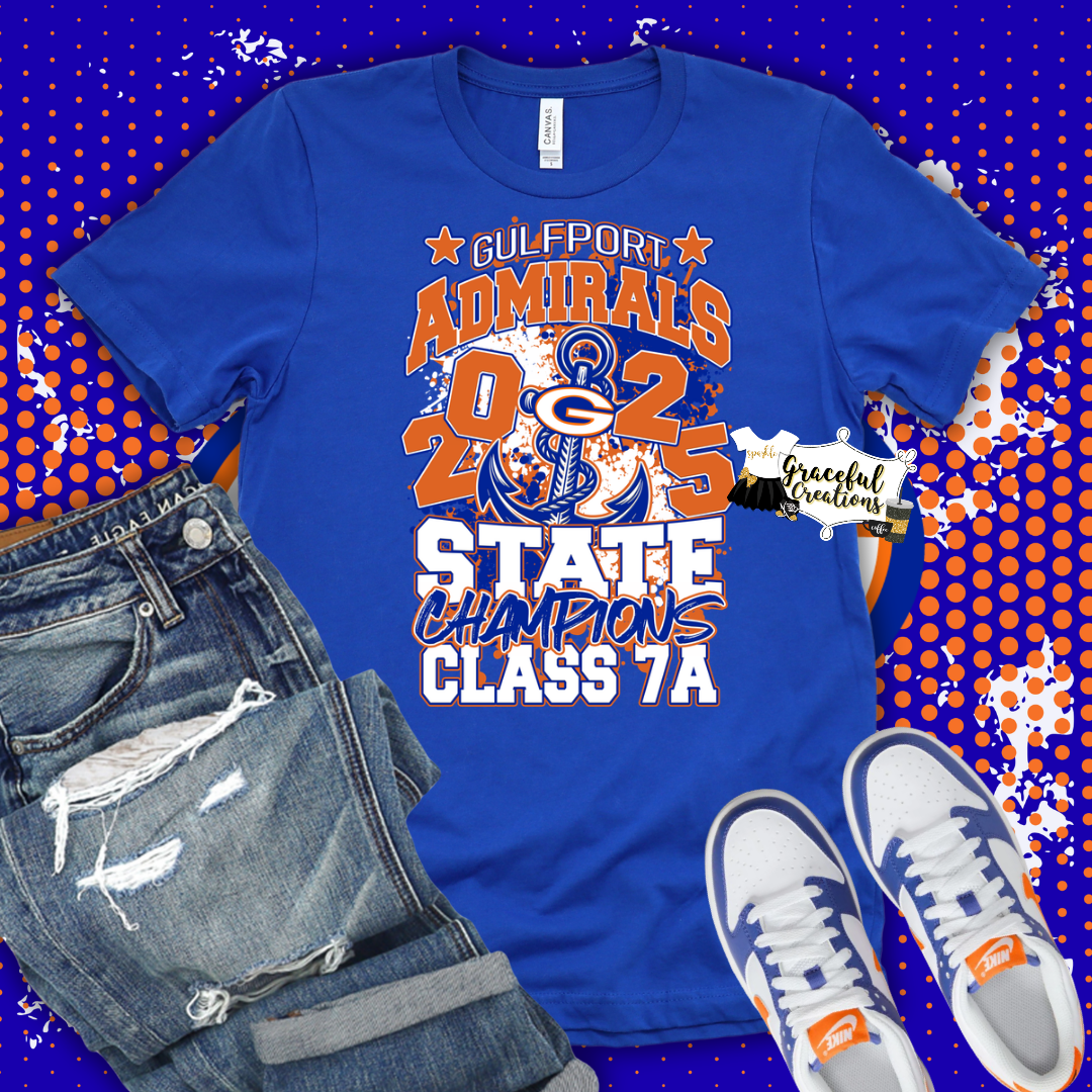 Gulfport Admirals State Champions Tee
