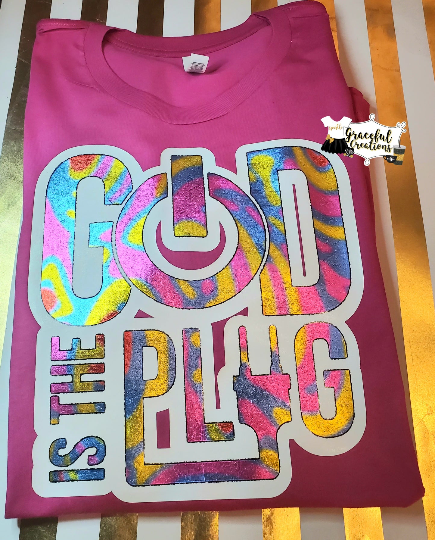 God Is The Plug Custom T-Shirt
