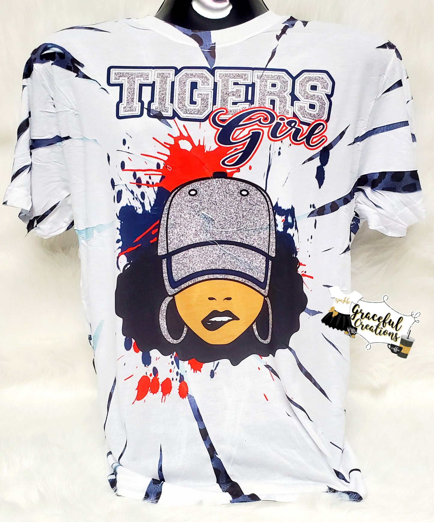 Scrunch Tiedye Game Day Fan Girl T-Shirt