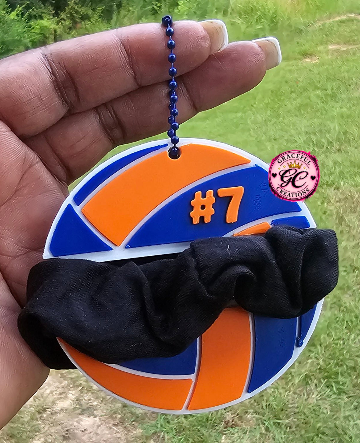 3D printed sports and cheer hair tie holder