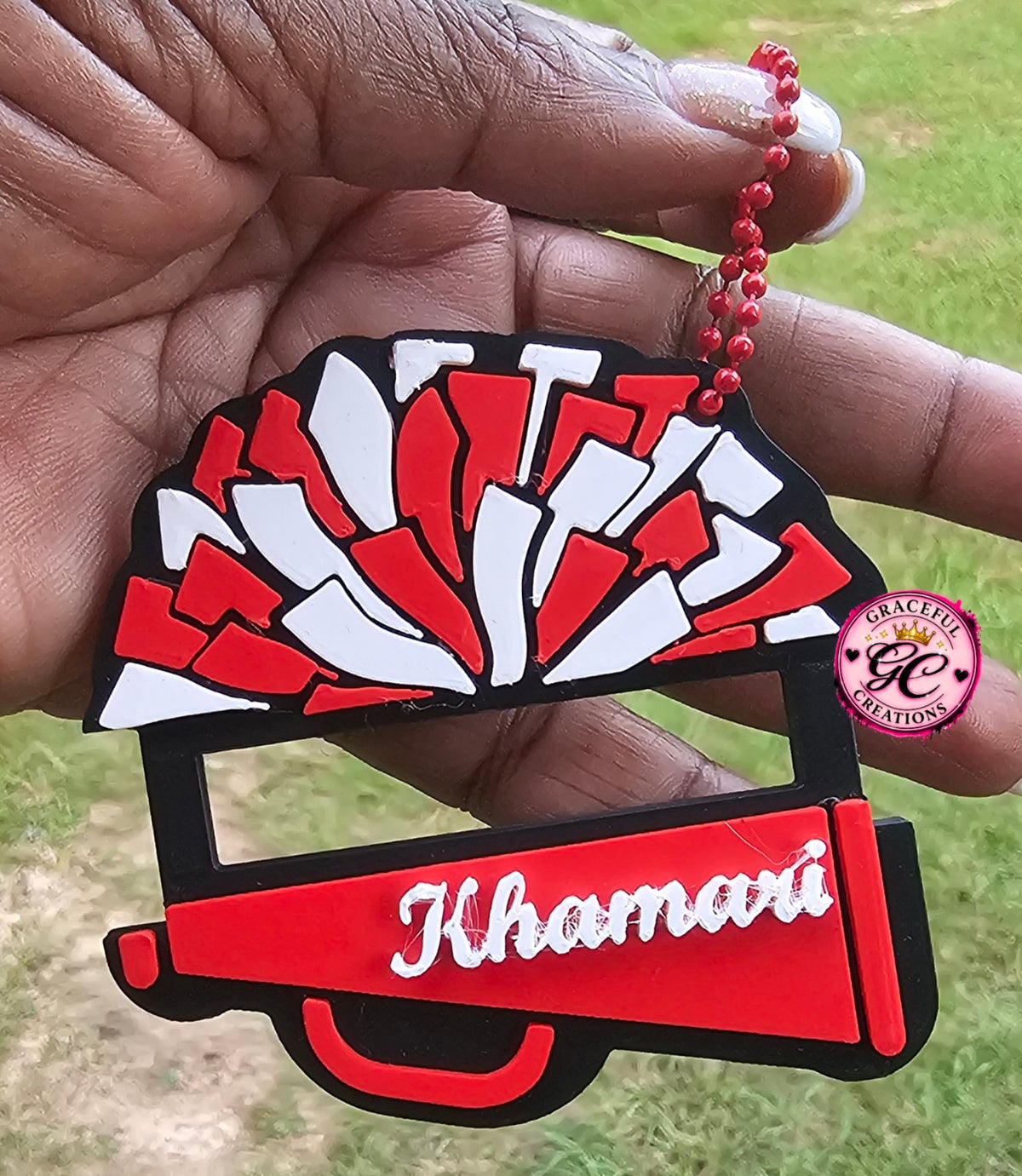 3D printed sports and cheer hair tie holder