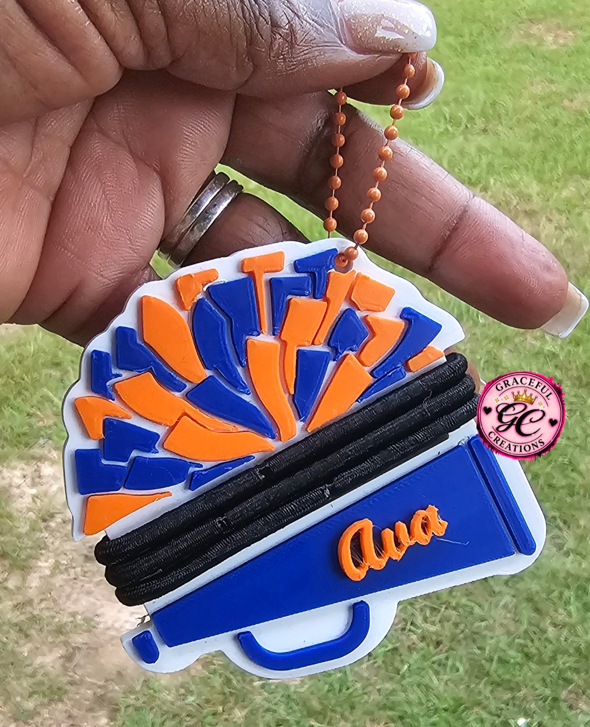 3D printed sports and cheer hair tie holder