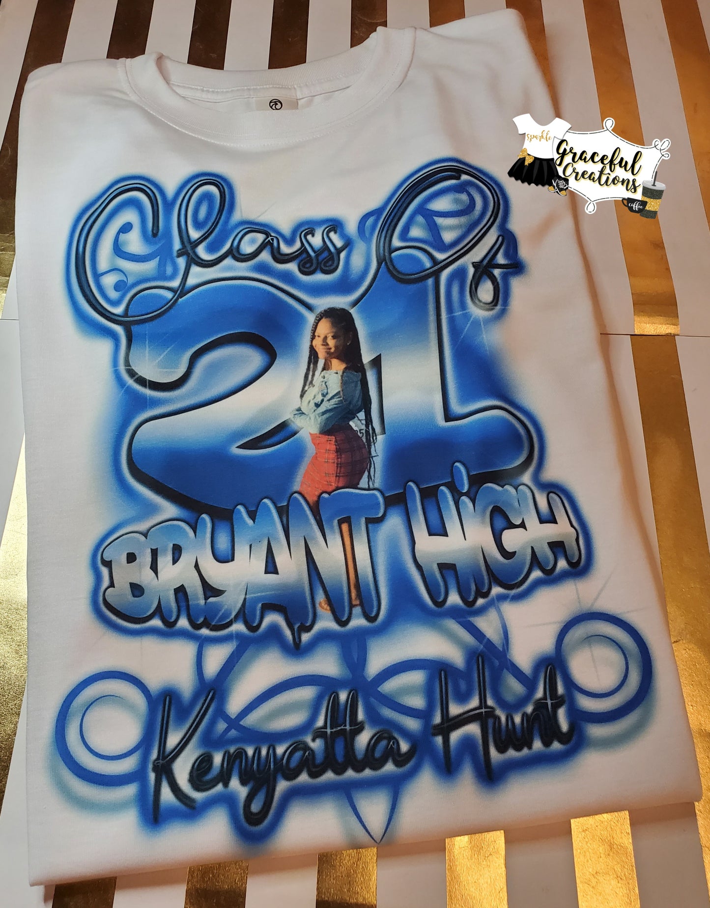 Airbrushed Look Senior Custom T-Shirt