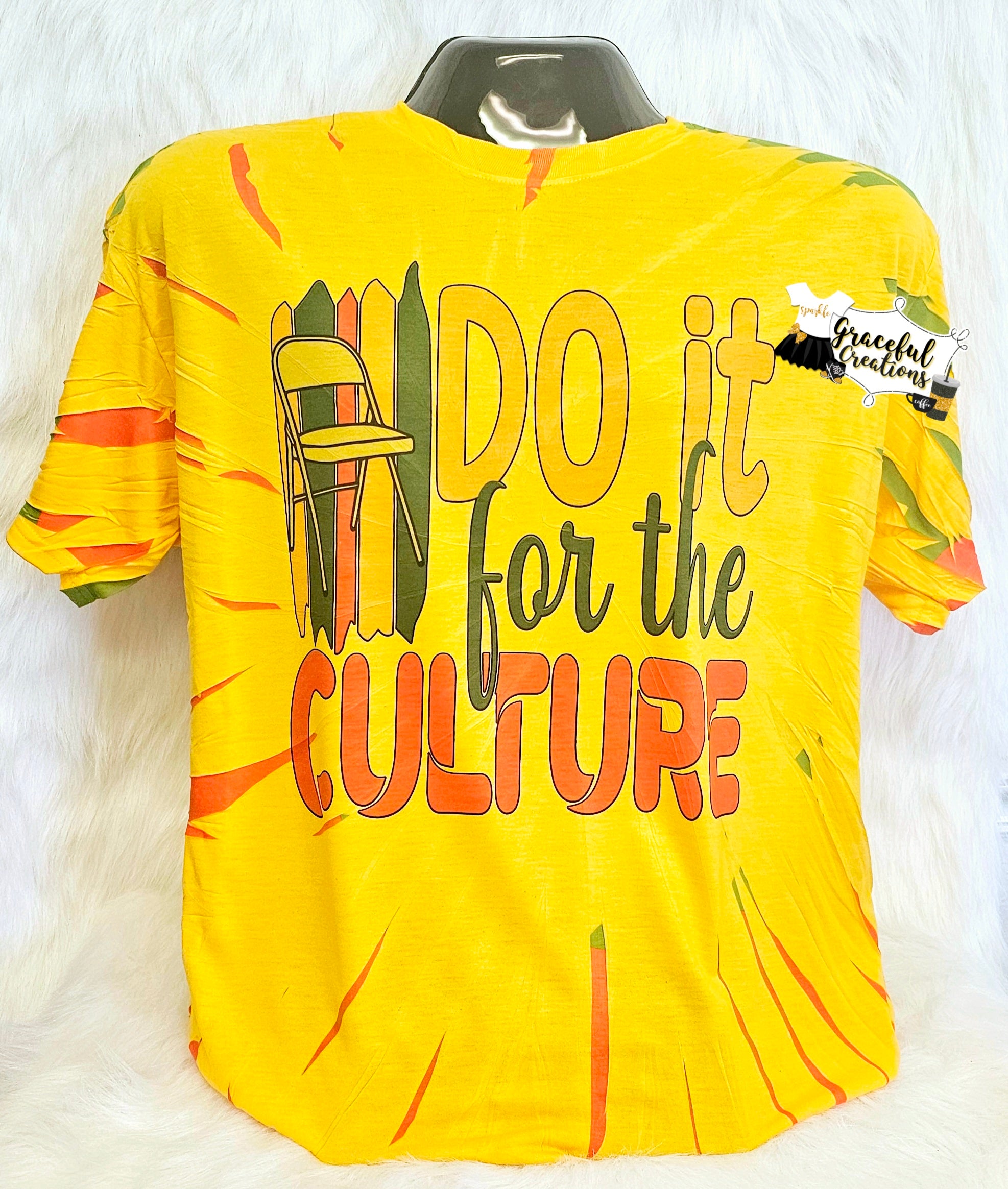 Do It For The Culture Chair Scrunch TieDye Premium T-Shirt