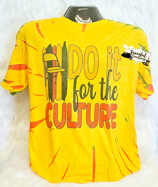 Do It For The Culture Chair Scrunch TieDye Premium T-Shirt