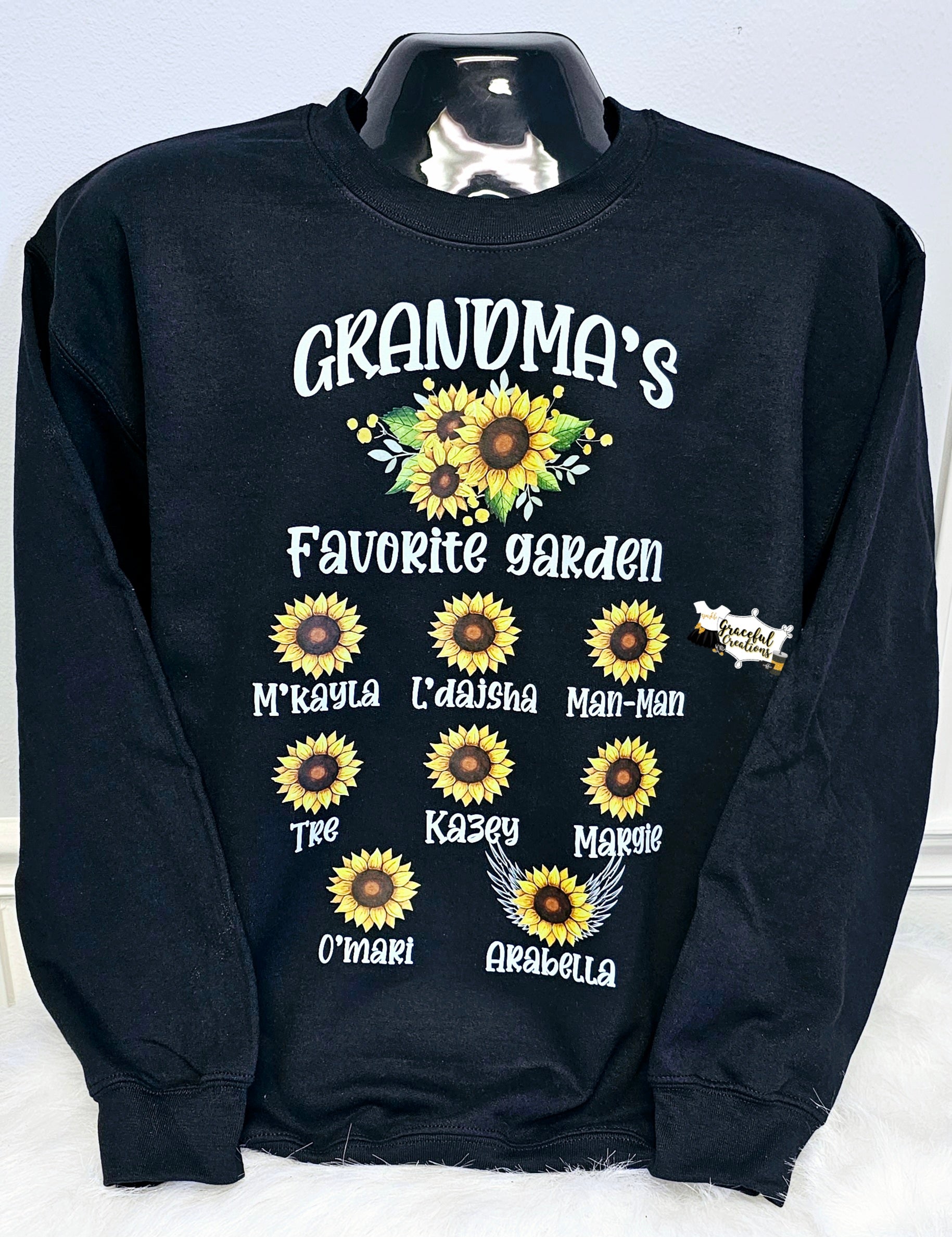 Grandma's Favorite Garden Crewneck Sweatshirt