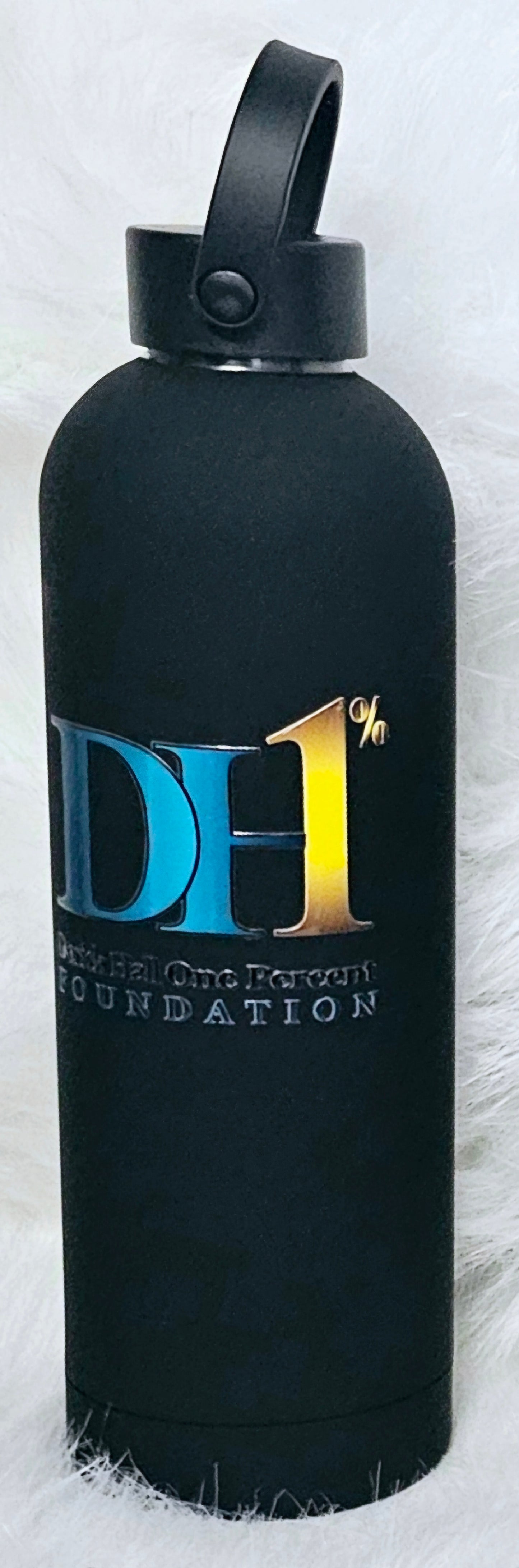 DH1% Black Stainless Water Bottle