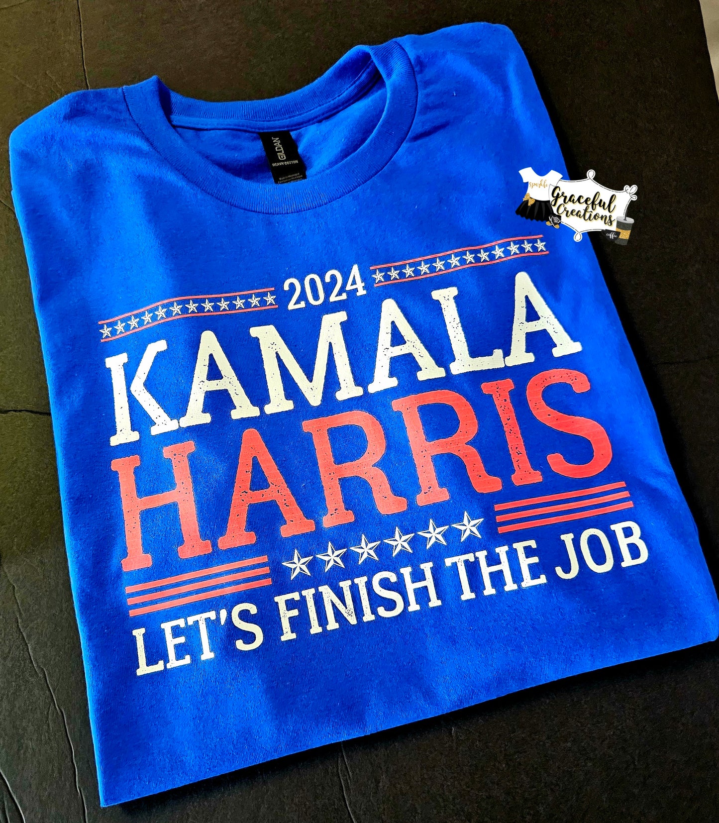 2024 Kamala Harris - Let's Finish The Job Tee