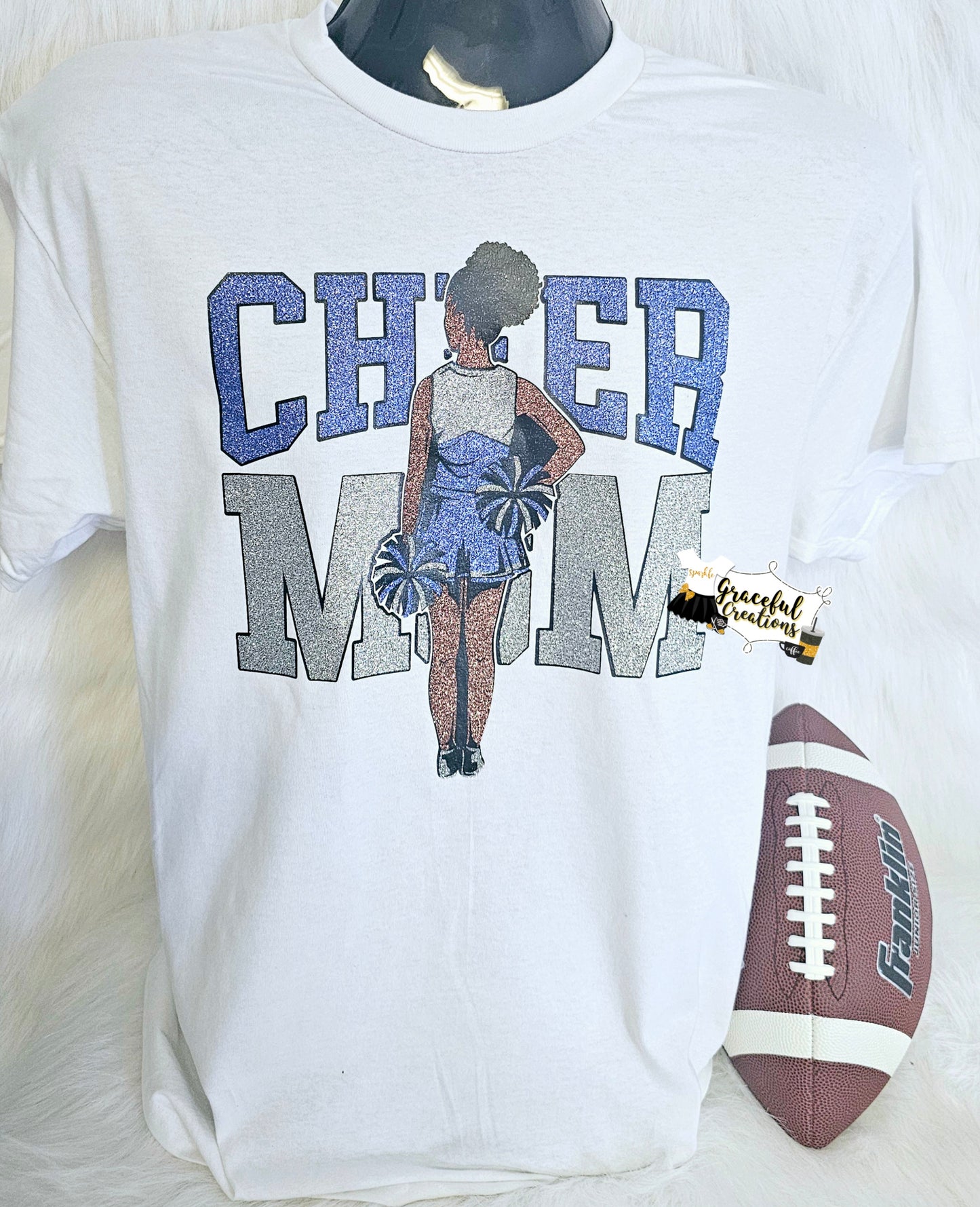 Cheer Mom Glitter Shirt