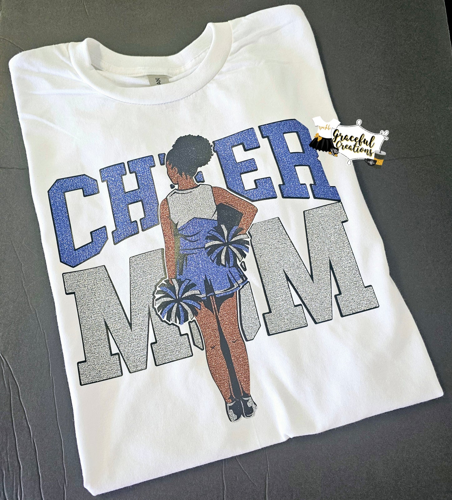 Cheer Mom Glitter Shirt