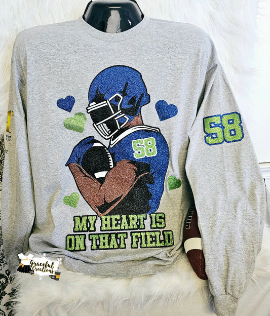 My Heart Is On That Field - Front & Back Designs