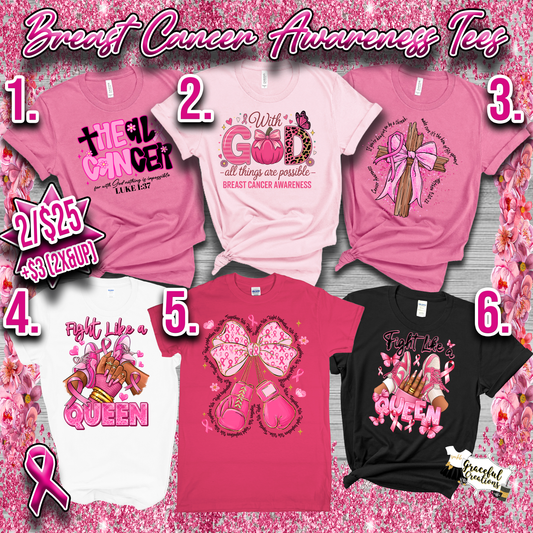 Breast Cancer Awareness Tee and Tumbler Sale