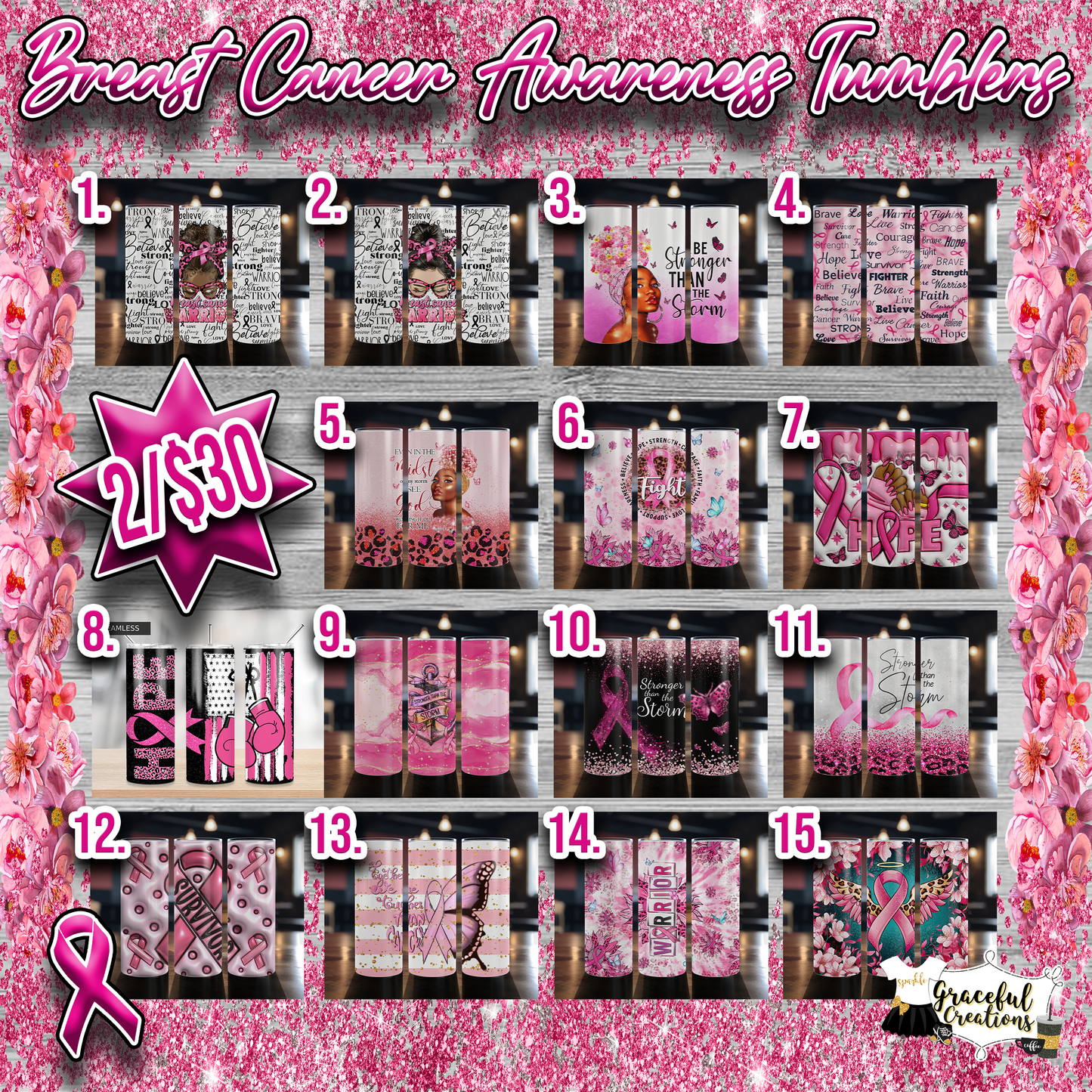 Breast Cancer Awareness Tee and Tumbler Sale