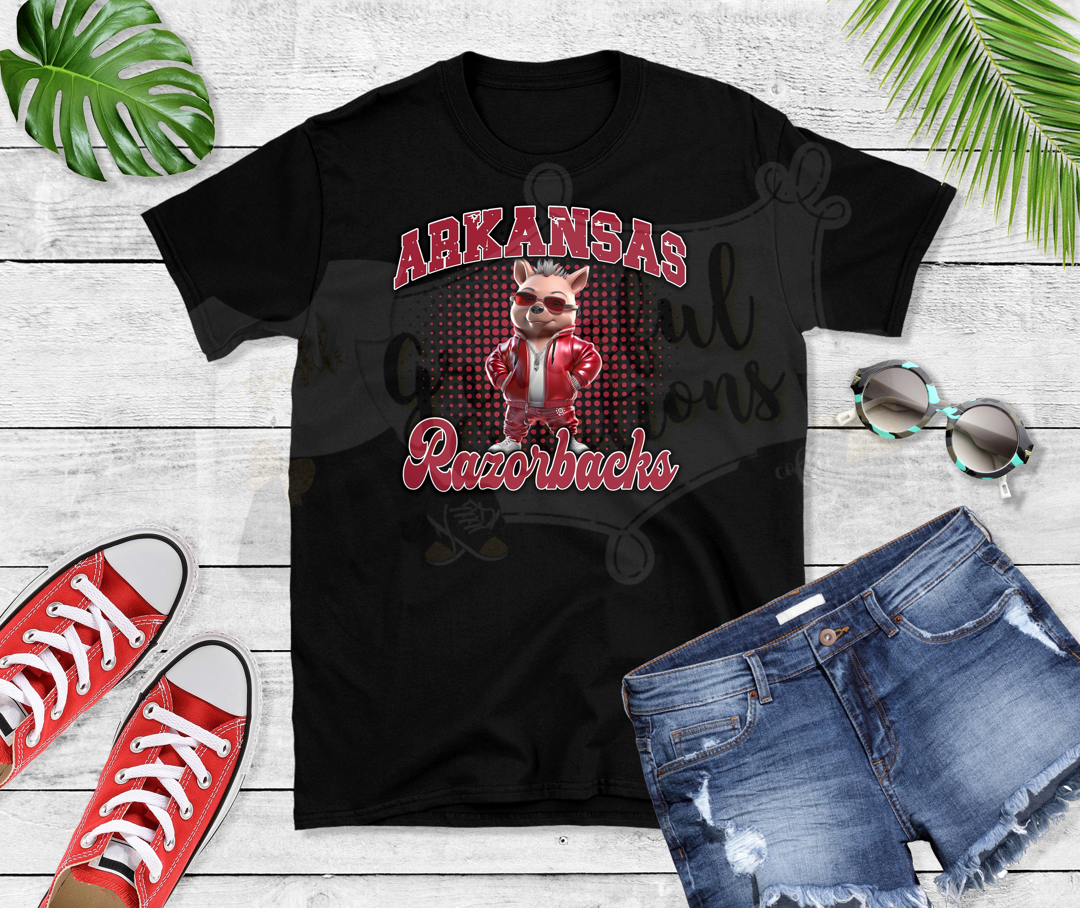 Arkansas Razorbacks Trendy Mascot Design PNG