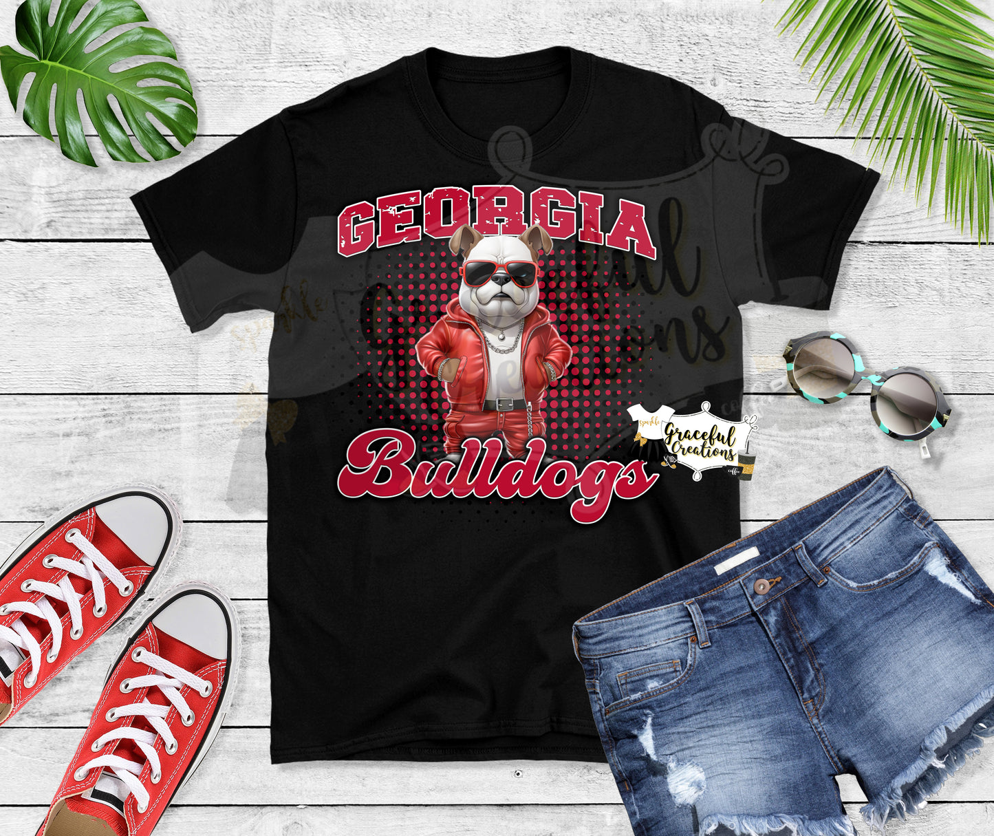 Georgia Bulldogs Trendy Mascot Design PNG