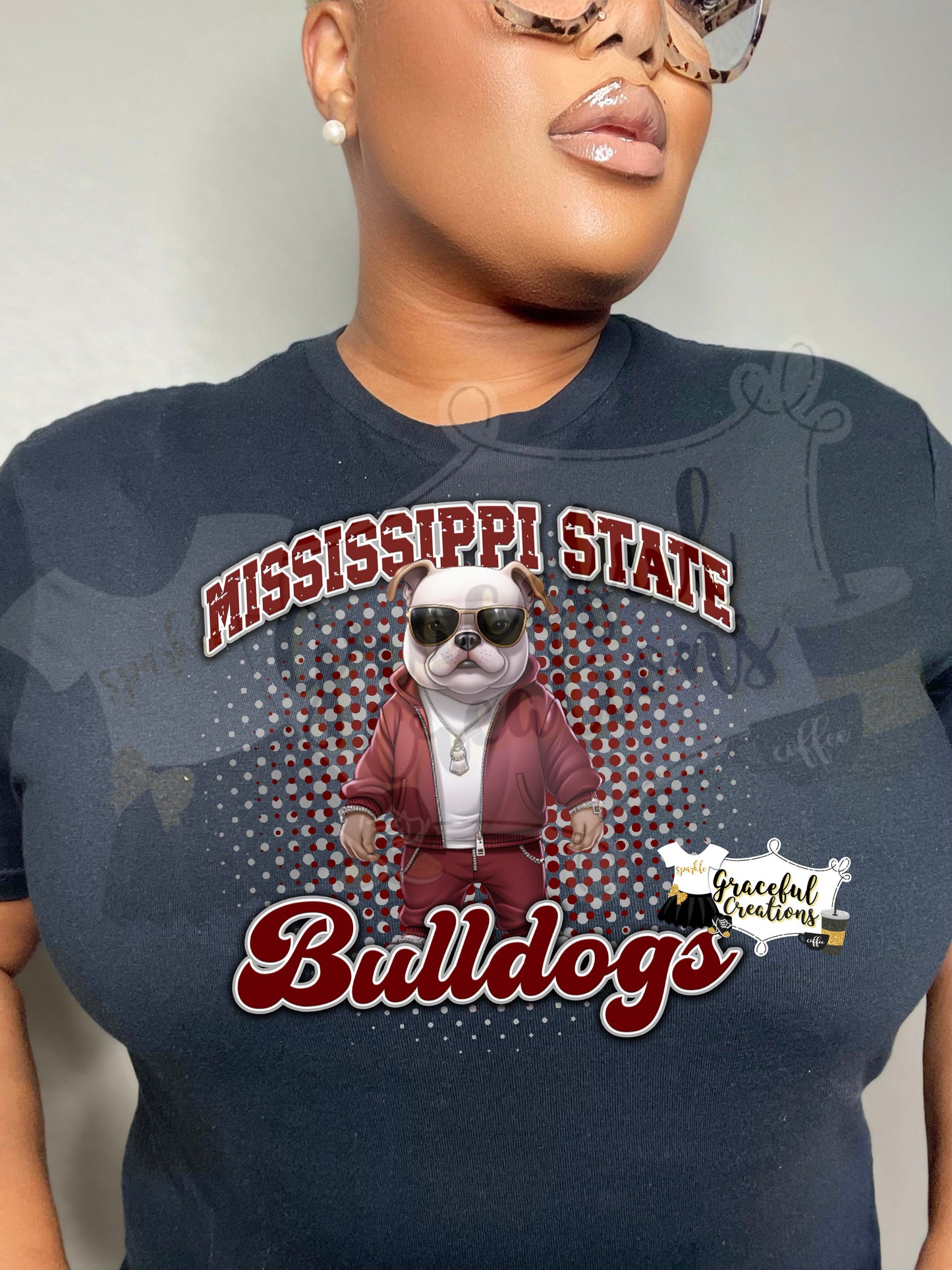 MS State Bulldogs Trendy Mascot Design PNG