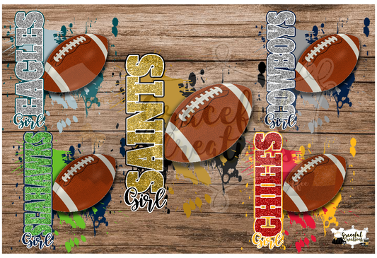 Football Fan Girl PNG Bundle (No Logos)