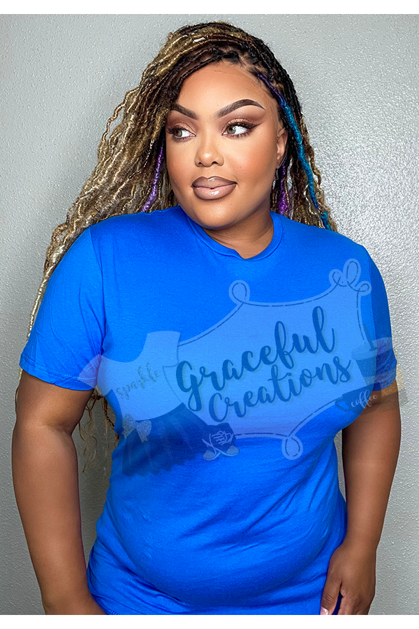 Royal Blue Gildan (G640) Softstyle T-Shirt Mockup – Graceful Creations, LLC