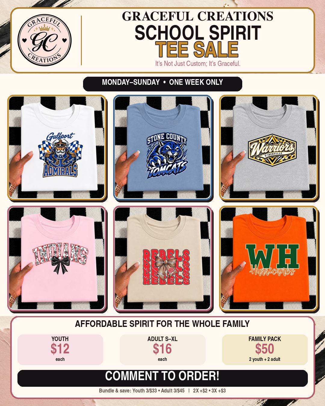 School Spirit Tee Sale