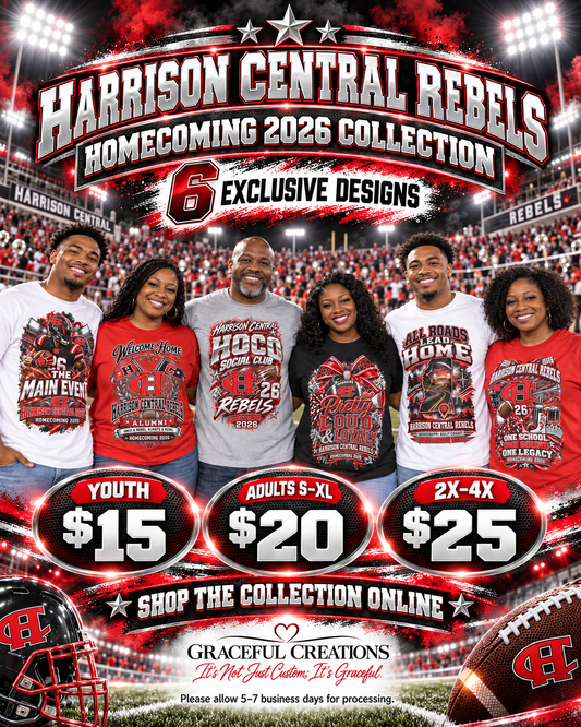 Harrison Central Rebels Homecoming 2026 Shirt Collection