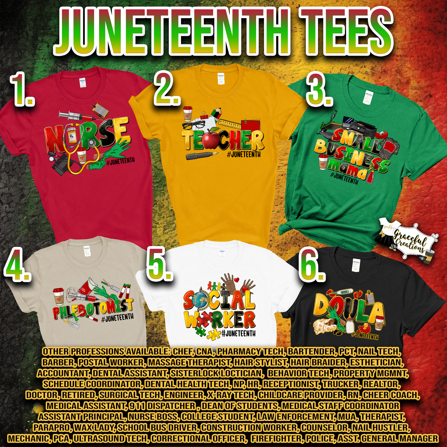 Juneteenth Tee Sale | Custom Handmade Juneteenth Shirts 2-Pack