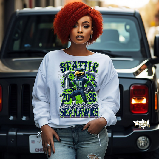 Seattle Seahawks 2026 Super Bowl Champions Tee