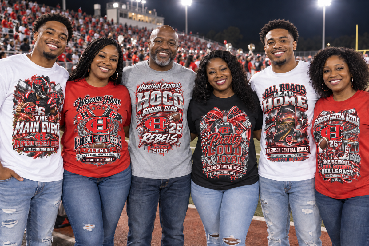 Harrison Central Rebels Homecoming 2026 Shirt Collection