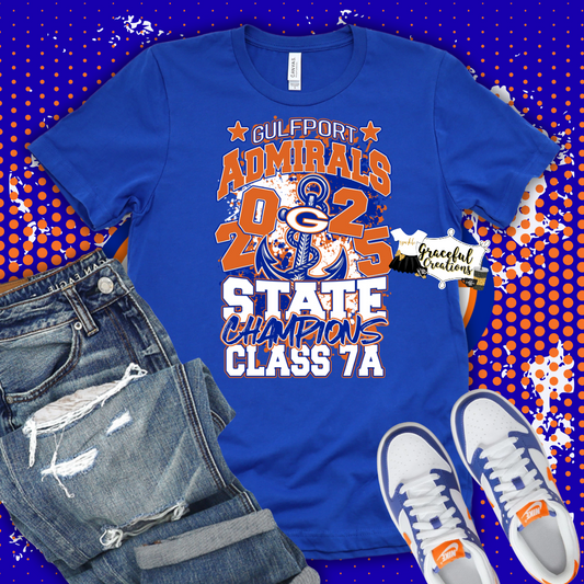 Gulfport Admirals State Champions Tee