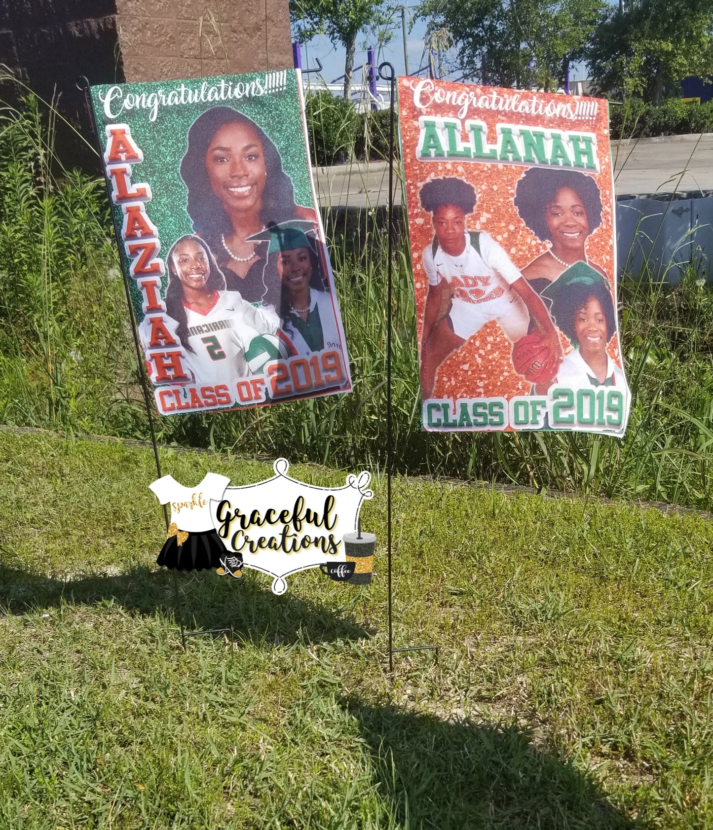 Graduation Garden Flag