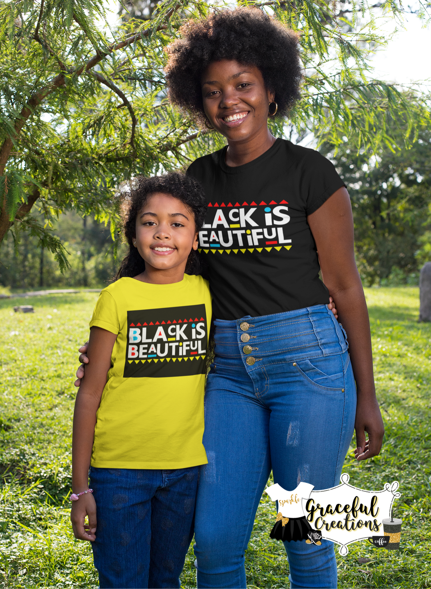 Black Is Beautiful, Personalized, Custom T-Shirt