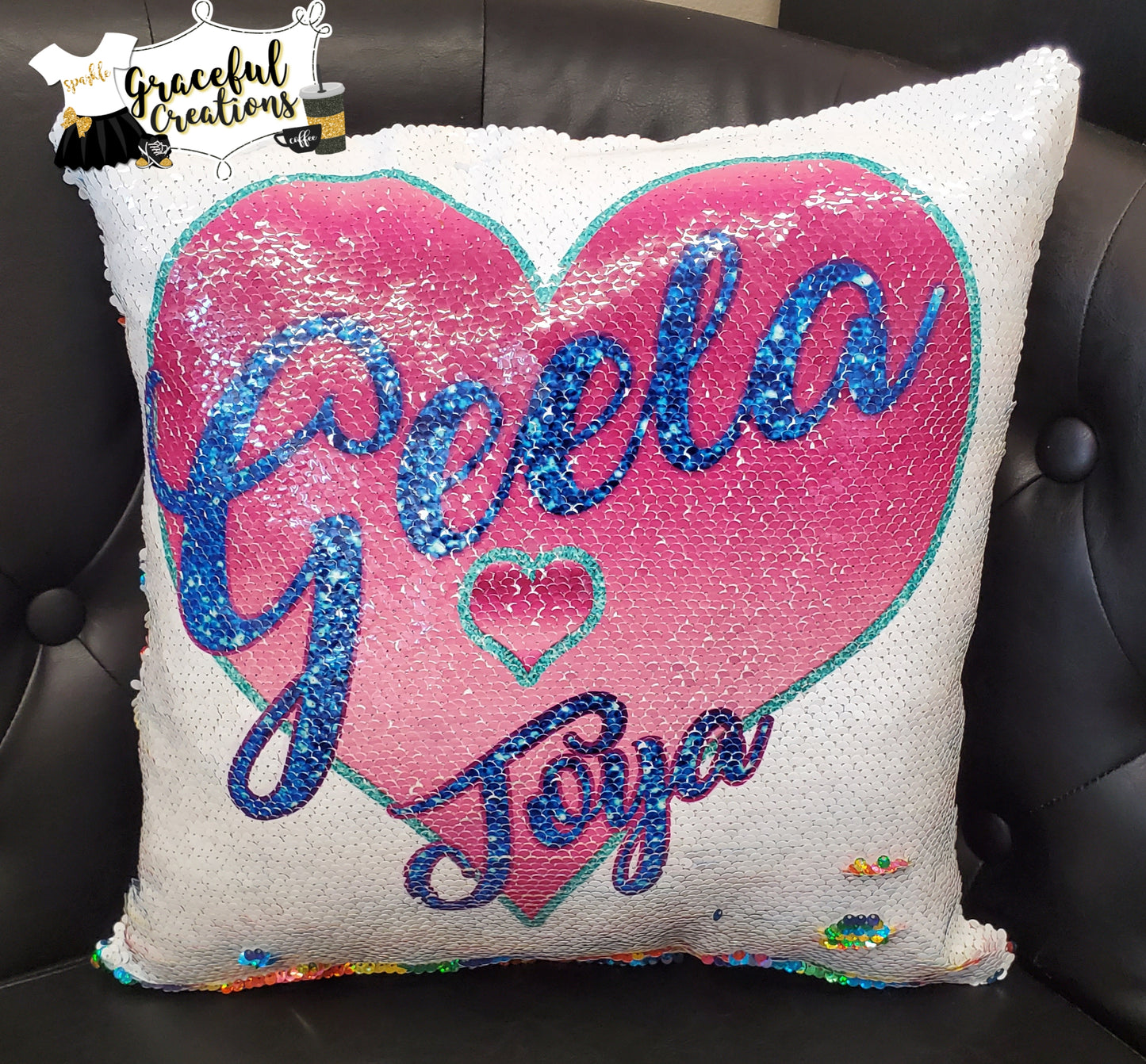 Mermaid Sequin Throw Pillowcase