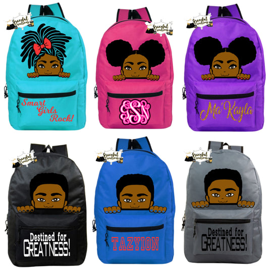 Custom Personalized Bookbag/Backpack