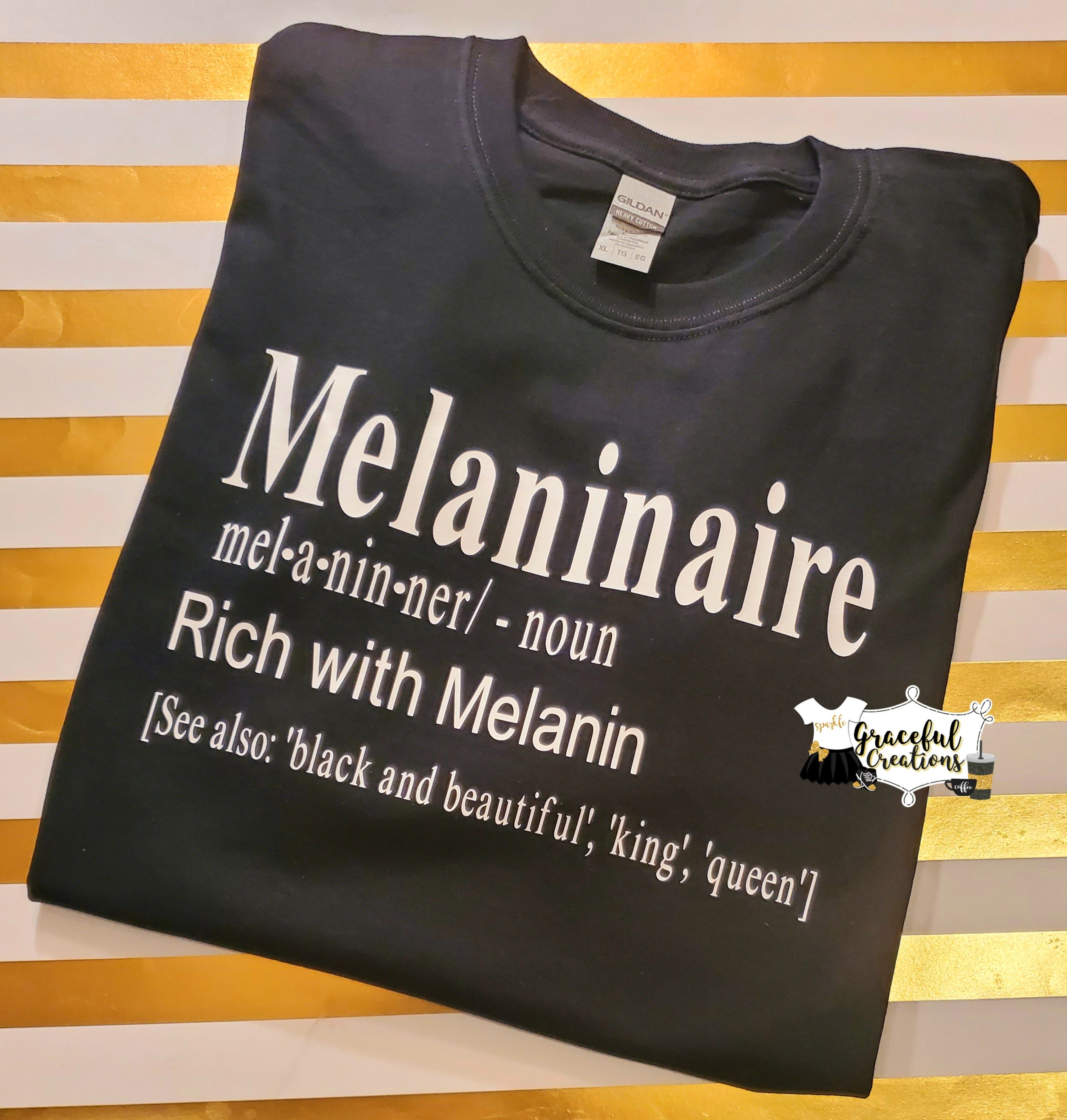 Melaninaire Definition, Personalized, Custom T-Shirt