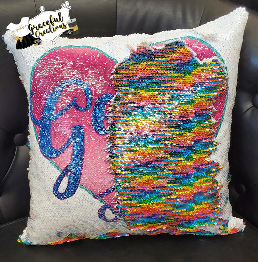 Mermaid Sequin Throw Pillowcase