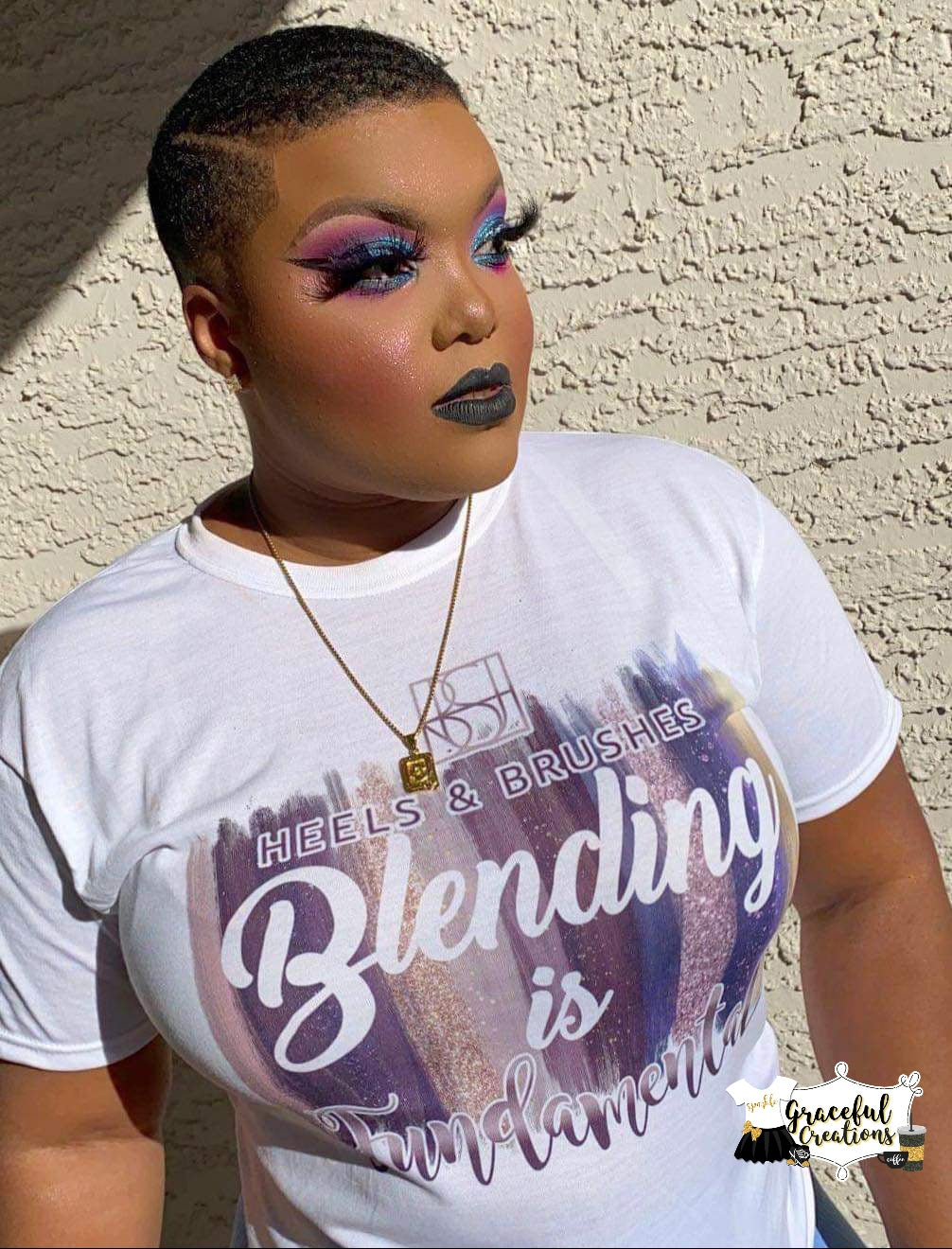 Blending is Fundamental - Heels and Brushes Custom T-Shirt