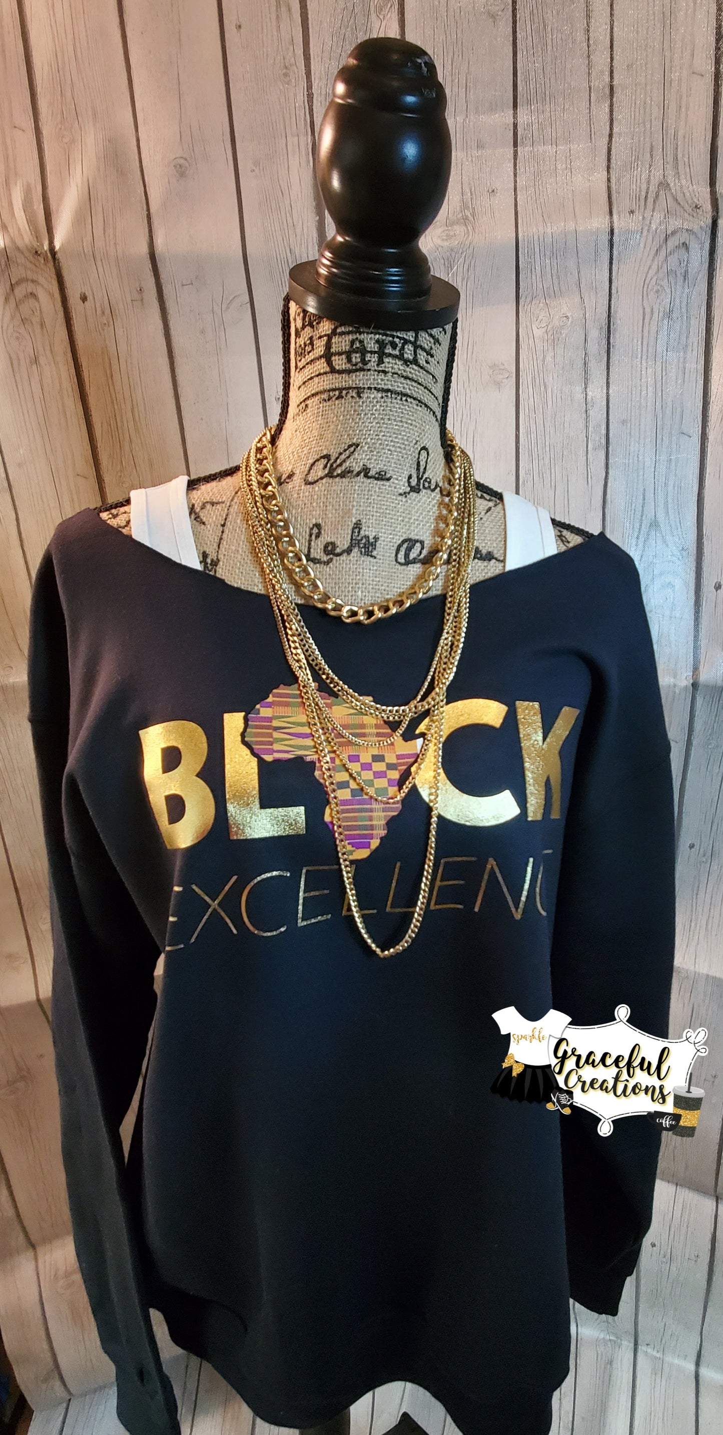 Remix Black Excellence Custom Sweatshirt