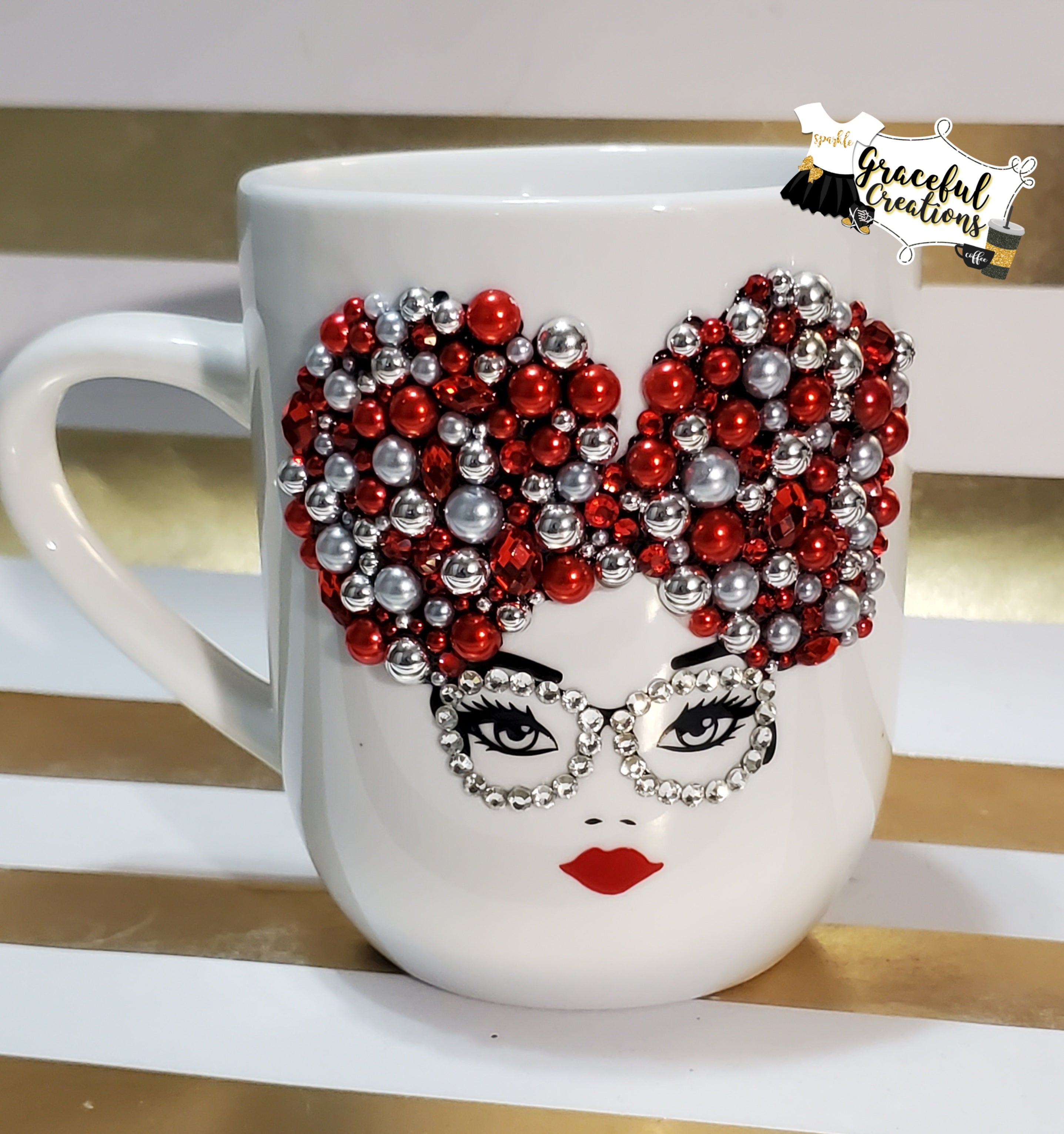 Afro Lady Bling Coffee Mug