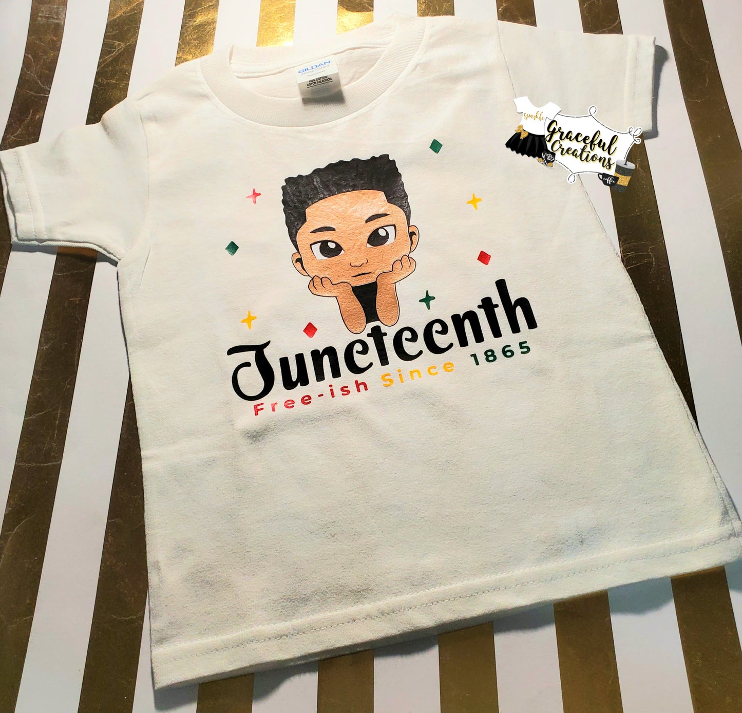 Juneteenth Little Boy Youth Shirt