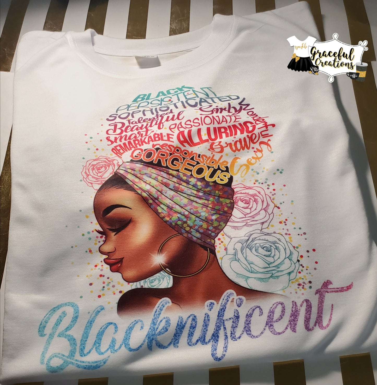 Blacknificent Queen Custom T-Shirt