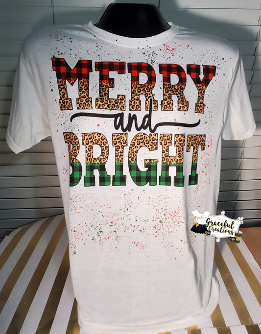 Merry & Bright Confetti Custom T-Shirt