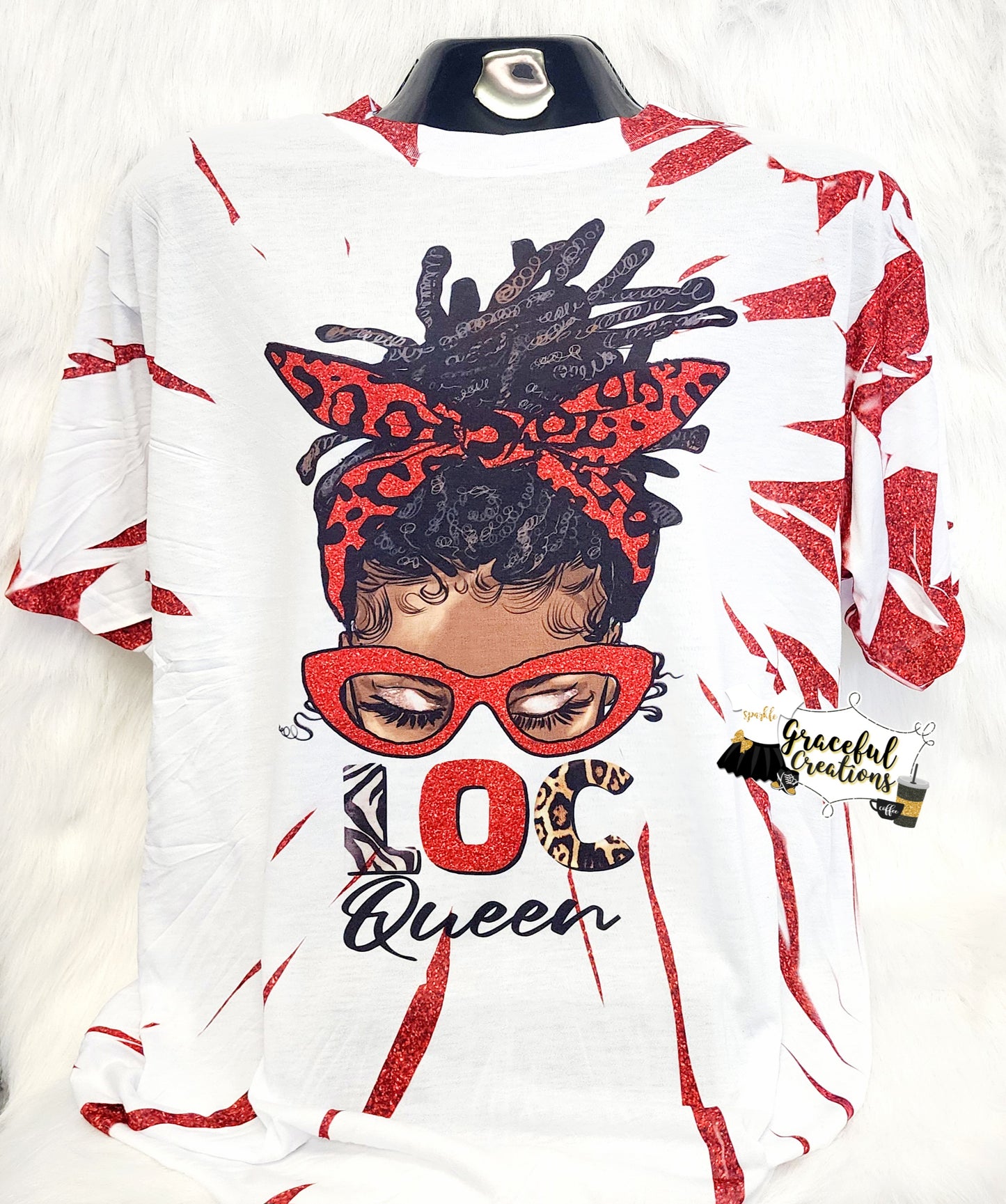 Loc Queen Scrunch Tie Dye Custom T-Shirt