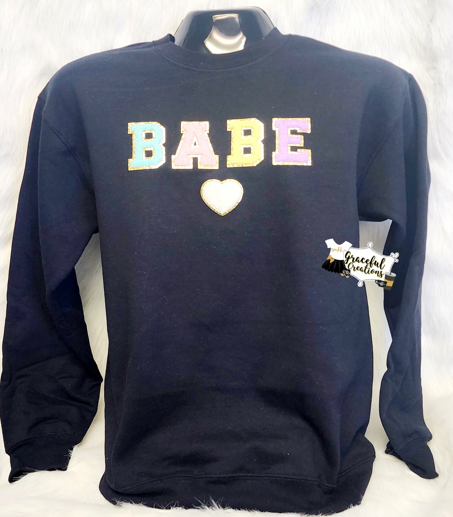 Chenille Letters Sweatshirt