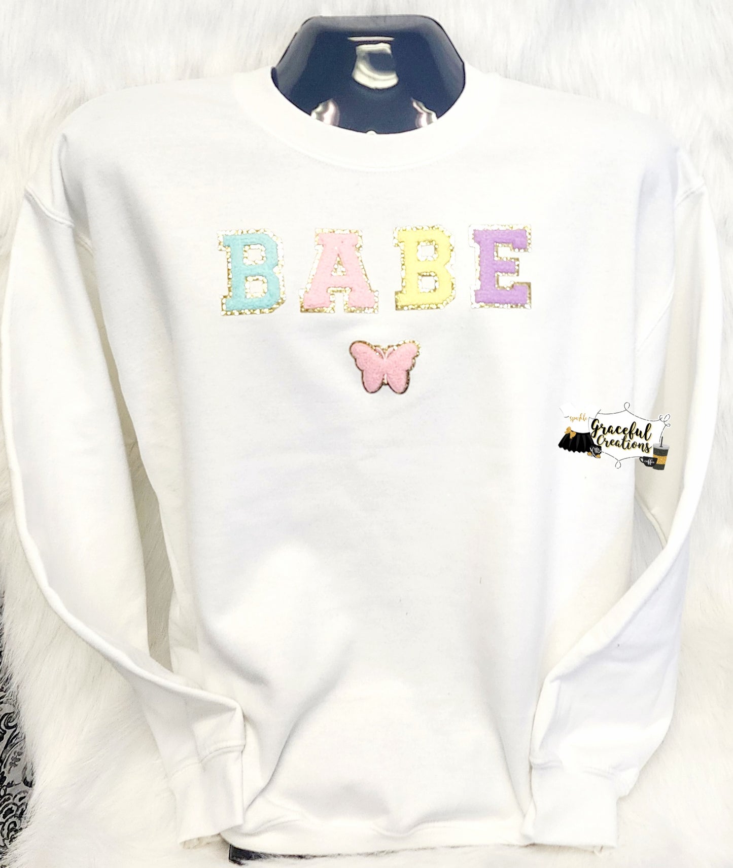 Chenille Letters Sweatshirt