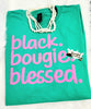 Load image into Gallery viewer, black bougie blessed Tee
