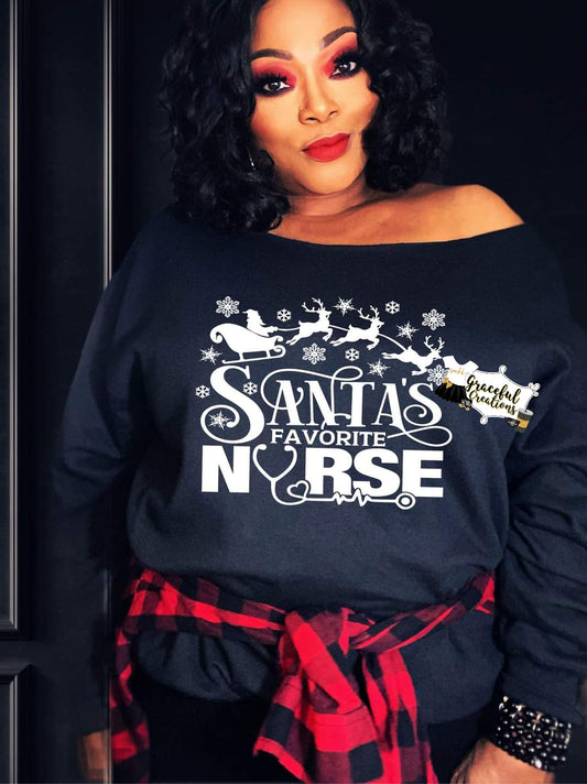 Santa's Favorite Nurse T-Shirt