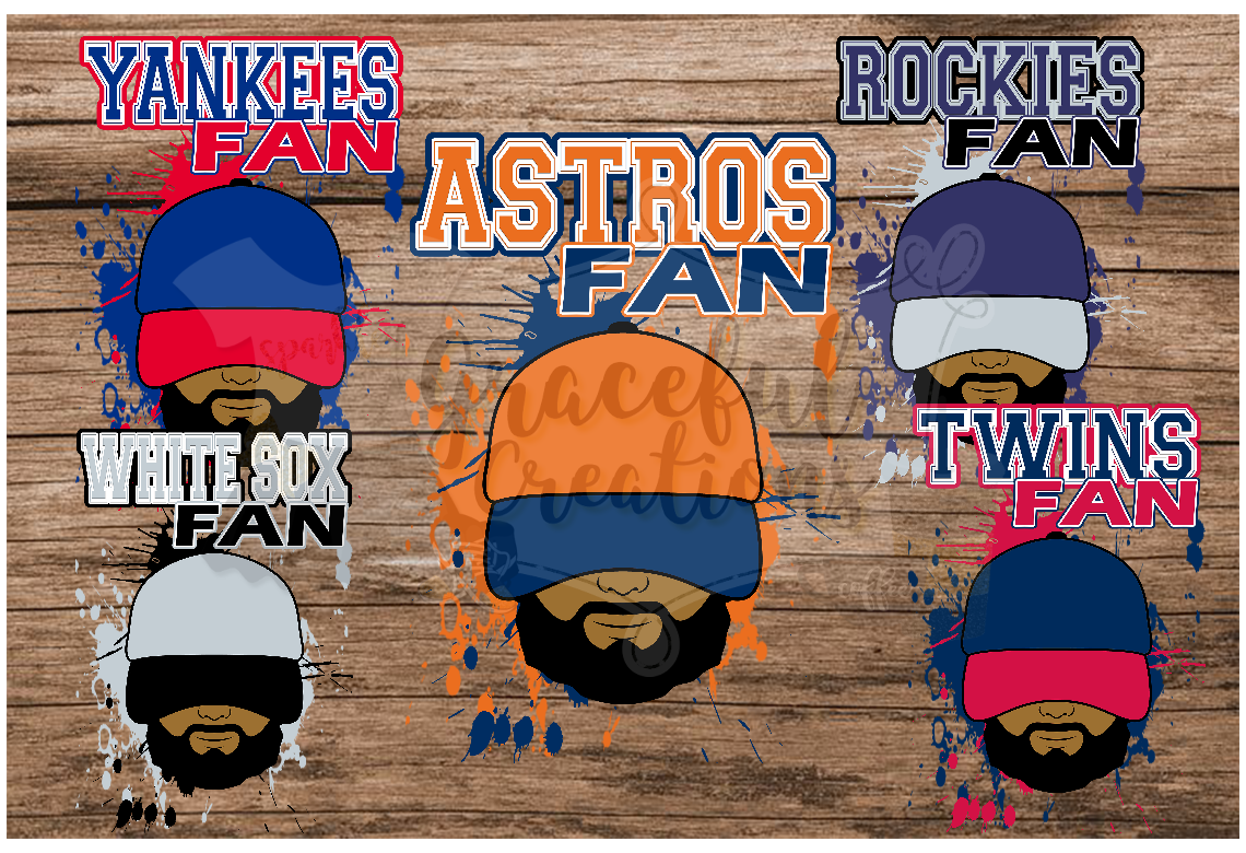 MLB Fan Guy PNG (No Logos) - Individual Designs