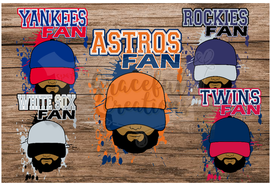 MLB Fan Guy PNG (No Logos) - Individual Designs