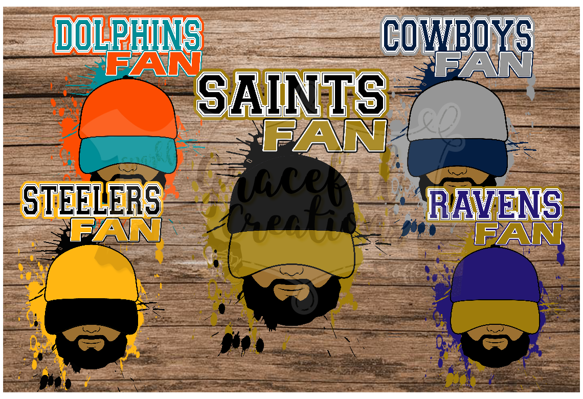 NFL Fan Guy PNG (No Logos) - Individual Designs